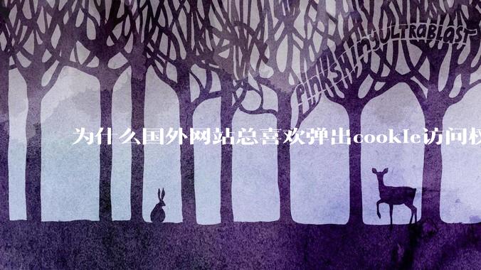 为什么国外网站总喜欢弹出cookie访问权限弹窗，国内网站却没有，这么做有什么意义？